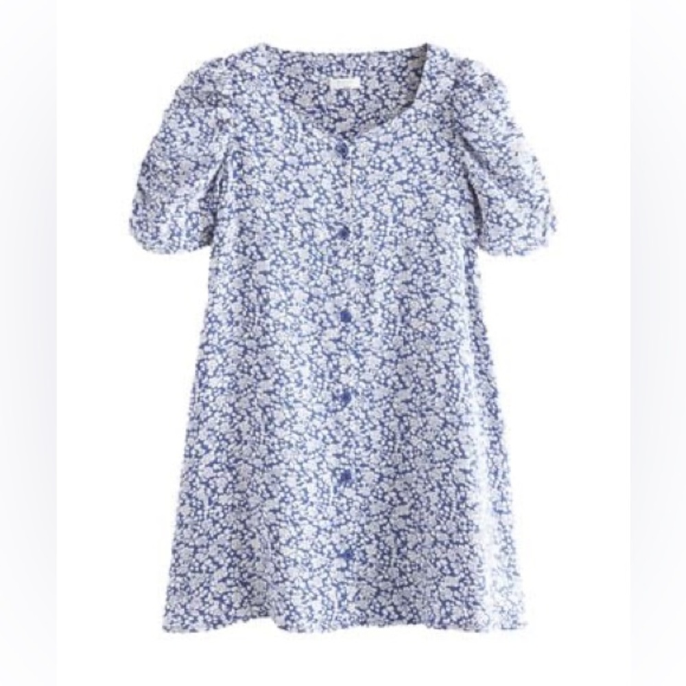Next Direct Ruched Sleeve Tea Dress - Picture 4 of 4